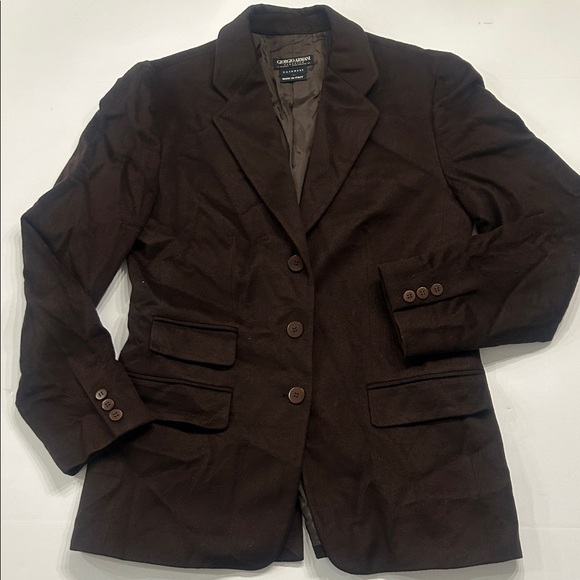 Giorgio Armani Jackets & Blazers - Giorgio Armani Women's Dark Brown Suit Jacket